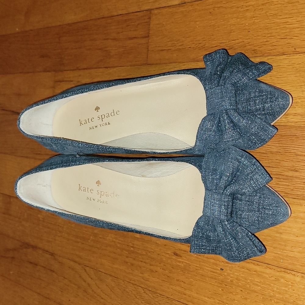 Kate Spade Demin Block heels